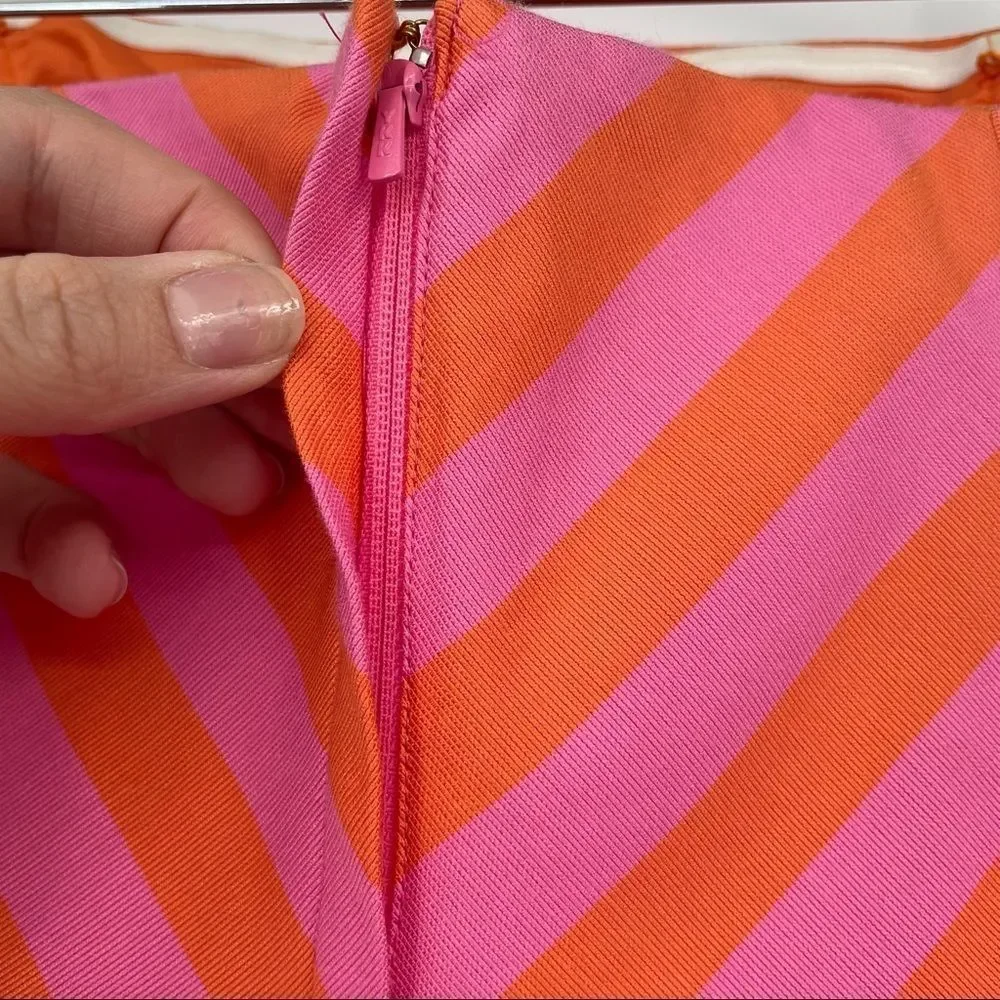 Lilly Pulitzer Pink & Orange Strapless A-Line Dress - Picture 7 of 9